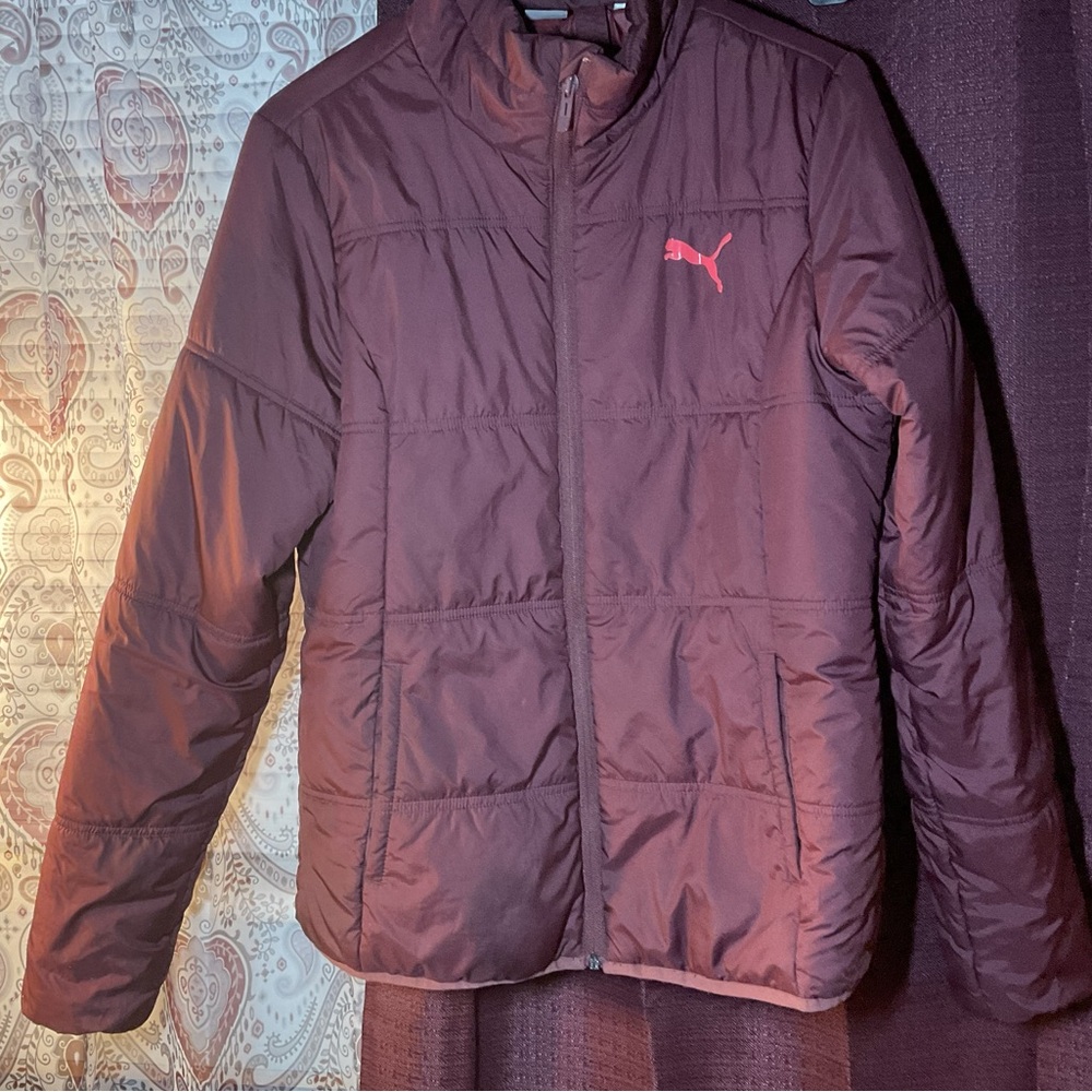 Puma maroon Puffer Jacket